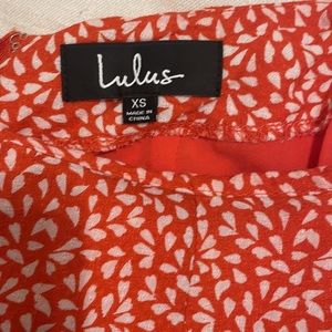 Lulus set crop top & high waisted shorts